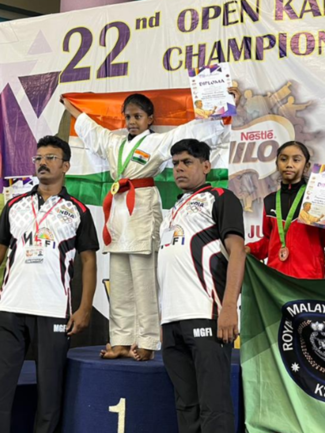 Moulika Jain ने मलेशिया में आयोजित 22वां अन्तराष्ट्रीय ओपन कराटे चैंपियनशिप में जीता GOLD medal