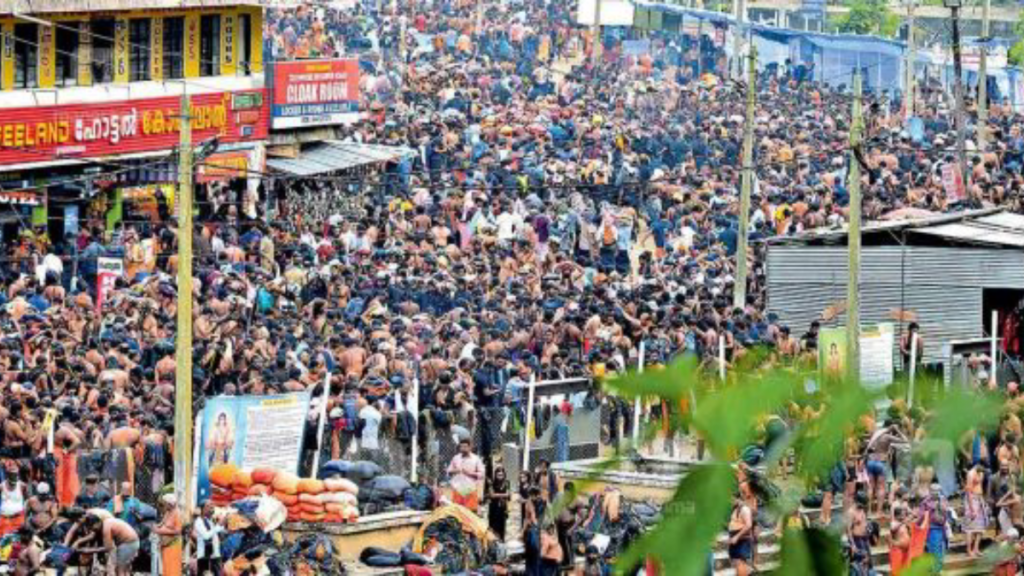 Sabarimala Temple भीड़ नियंत्रण में: विरोध के बीच LDF