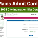 JEE Mains 2024 admit card