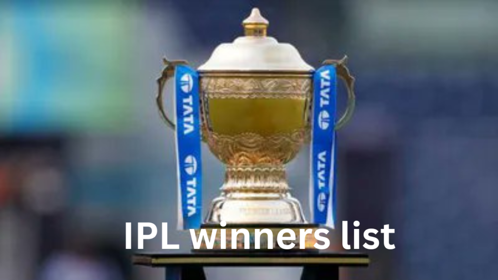 IPL winners list