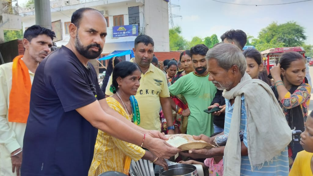 Free food provided to the needy