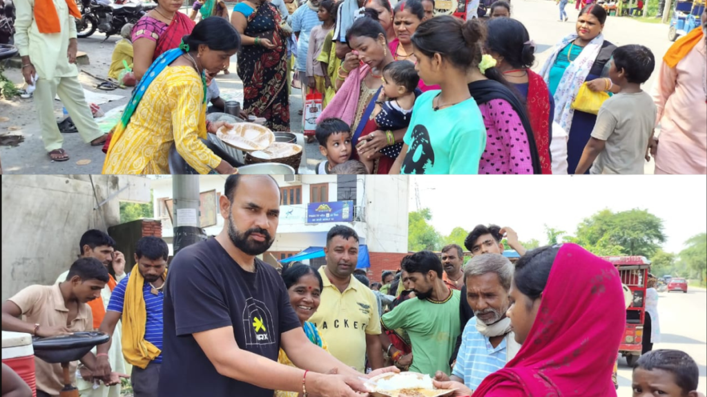 Free food provided to the needy