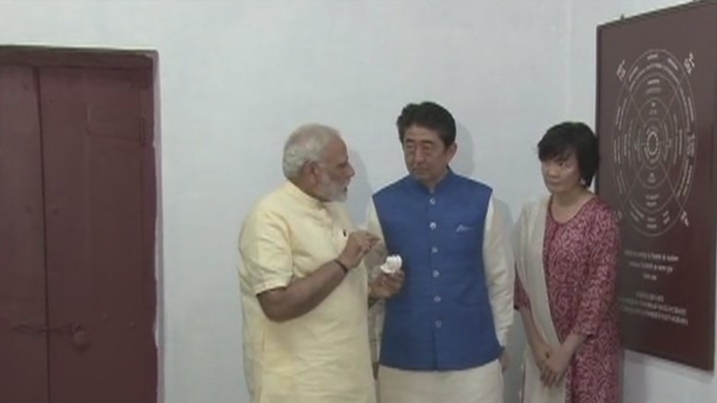 Modi meets Mrs. Abe