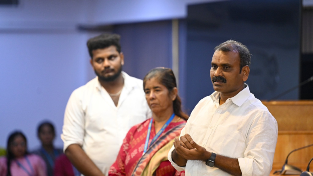 Nursing Students meet MOS Dr L. Murugan