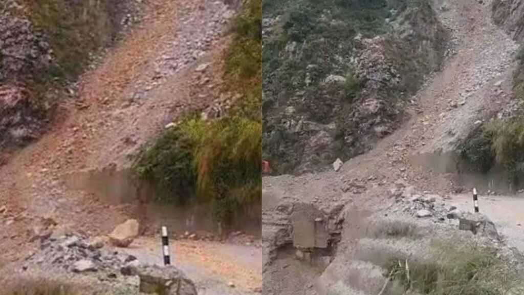 केदारनाथ मार्ग पर भूस्खलन, पहाड़ों पर बर्फबारी, मैदान में बारिश से तापमान गिरा